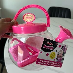 Pink Minnie Mouse garden watering can toy Set for baby toddler teen girl boy.